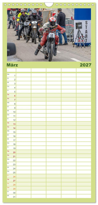 Motorräder am Jochpass (CALVENDO Familienplaner 2027)