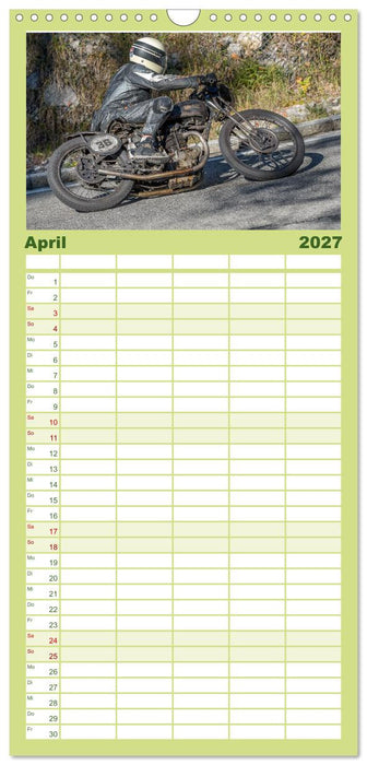 Motorräder am Jochpass (CALVENDO Familienplaner 2027)