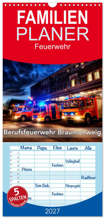 Berufsfeuerwehr Braunschweig (CALVENDO Familienplaner 2027)