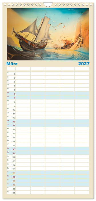 Im Stil der großen Meister (CALVENDO Familienplaner 2027)