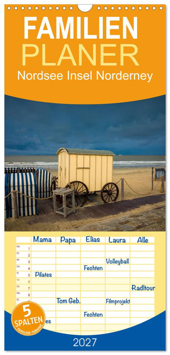 Nordsee Insel Norderney (CALVENDO Familienplaner 2027)