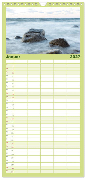 Natürliches Rügen und Hiddensee (CALVENDO Familienplaner 2027)