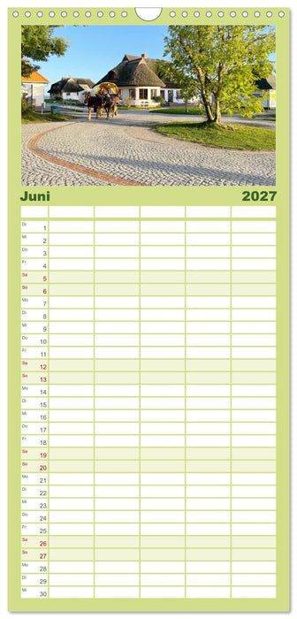 Natürliches Rügen und Hiddensee (CALVENDO Familienplaner 2027)
