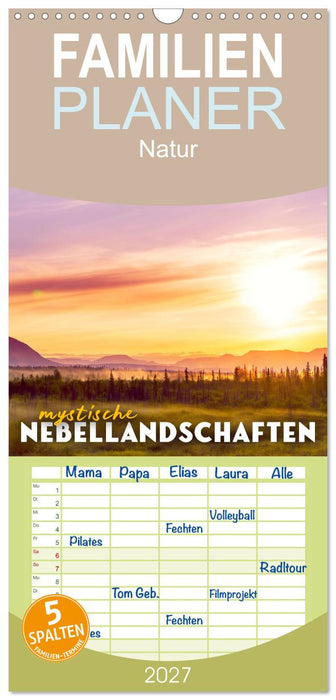 Mystische Nebellandschaften (CALVENDO Familienplaner 2027)