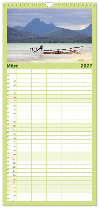 Trauminseln der Welt - Mauritius (CALVENDO Familienplaner 2027)