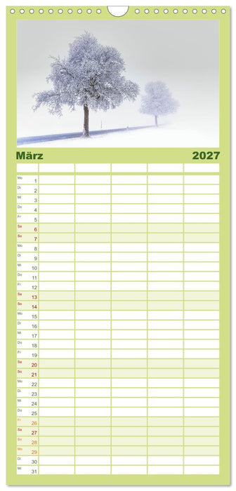 Vogtland - von Klingenthal bis Göltzschtal (CALVENDO Familienplaner 2027)