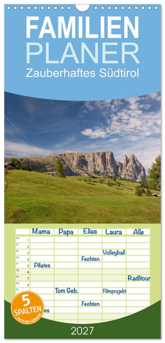 Zauberhaftes Südtirol (CALVENDO Familienplaner 2027)