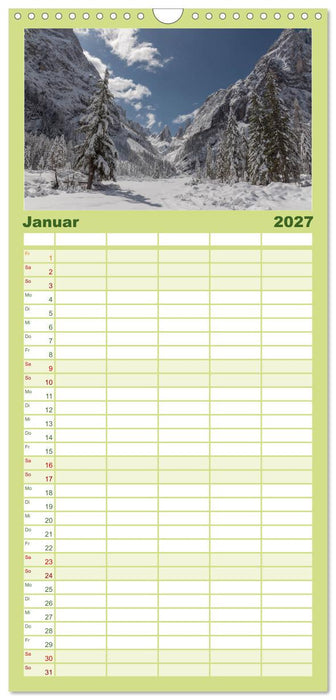 Zauberhaftes Südtirol (CALVENDO Familienplaner 2027)