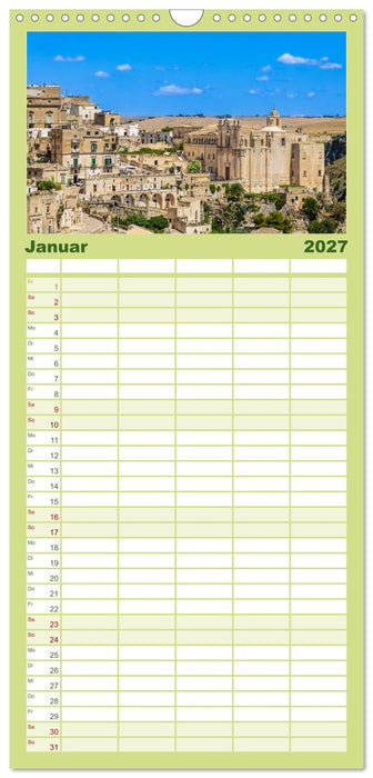 Matera - Die Stadt der Sassi (CALVENDO Familienplaner 2027)