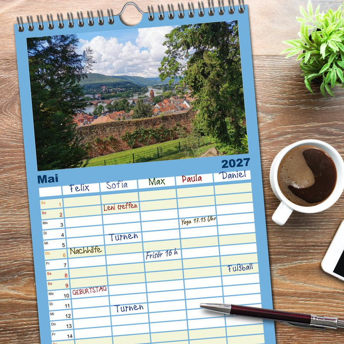Wanderbares Miltenberg (CALVENDO Familienplaner 2027)