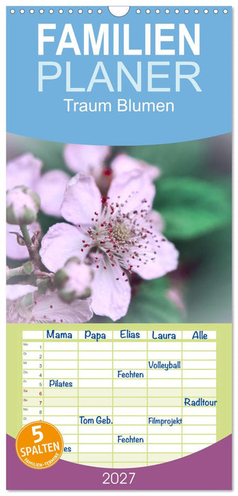 Traum Blumen (CALVENDO Familienplaner 2027)