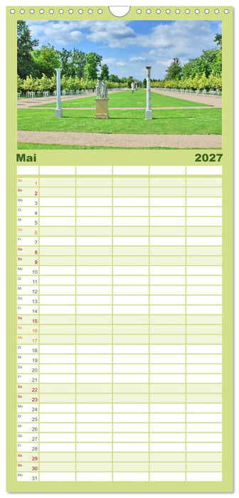 Schlossgarten Neustrelitz (CALVENDO Familienplaner 2027)