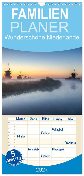 Wunderschöne Niederlande (CALVENDO Familienplaner 2027)