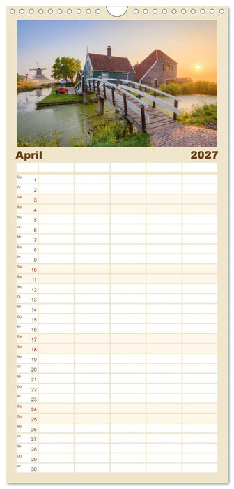 Wunderschöne Niederlande (CALVENDO Familienplaner 2027)