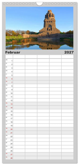 Reise durch Leipzig (CALVENDO Familienplaner 2027)