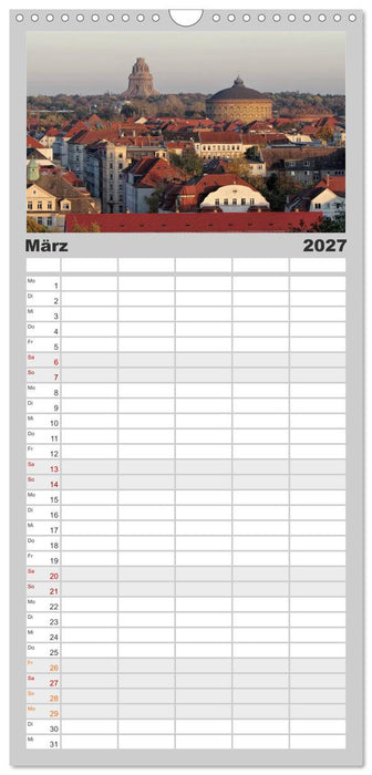 Reise durch Leipzig (CALVENDO Familienplaner 2027)