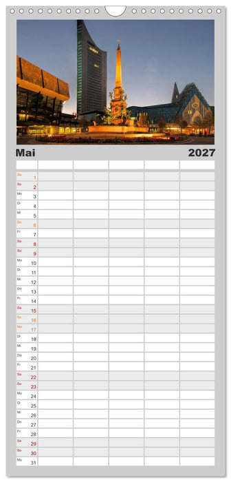 Reise durch Leipzig (CALVENDO Familienplaner 2027)