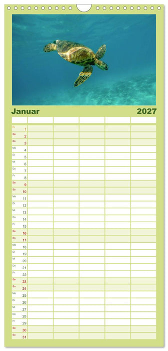 Hawaii - Wunderschöne Einblicke in das Naturparadies. (CALVENDO Familienplaner 2027)