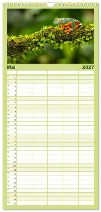 Zauberhaft Tierwelt in Costa Rica (CALVENDO Familienplaner 2027)