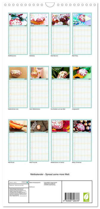 Mettkalender - Spread some more Mett (CALVENDO Familienplaner 2027)