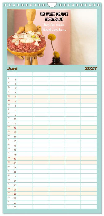 Mettkalender - Spread some more Mett (CALVENDO Familienplaner 2027)
