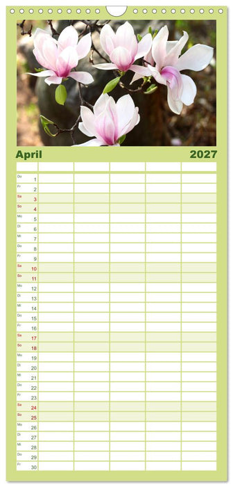 Liebenswerte Blüten (CALVENDO Familienplaner 2027)