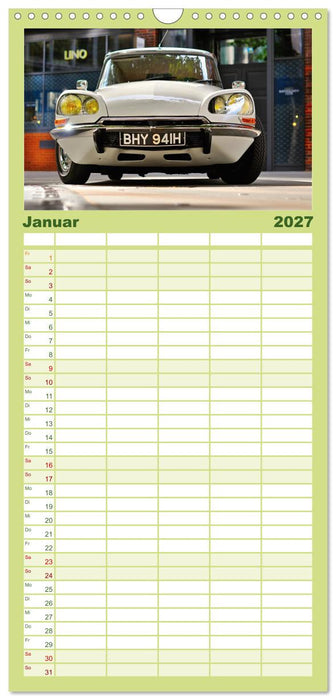 Automobile Träume der 70er (CALVENDO Familienplaner 2027)