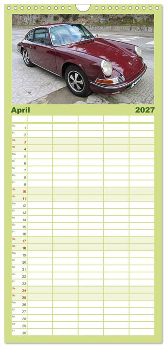 Automobile Träume der 70er (CALVENDO Familienplaner 2027)