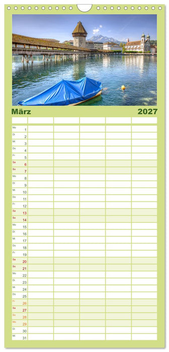 Luzern an der Reuss (CALVENDO Familienplaner 2027)
