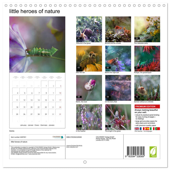 little heroes of nature (CALVENDO Monthly Calendar 2027)