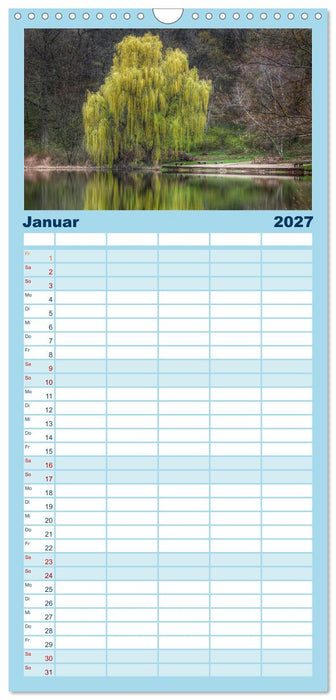 Bäume, der Atem der Natur (CALVENDO Familienplaner 2027)