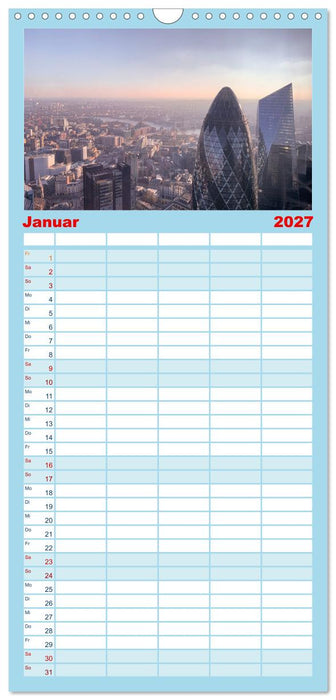 London - Die faszinierende Hauptstadt Englands. (CALVENDO Familienplaner 2027)