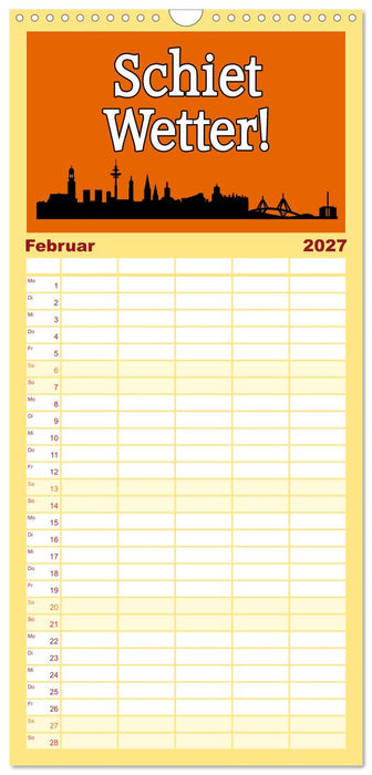 Hamburger Schnack (CALVENDO Familienplaner 2027)