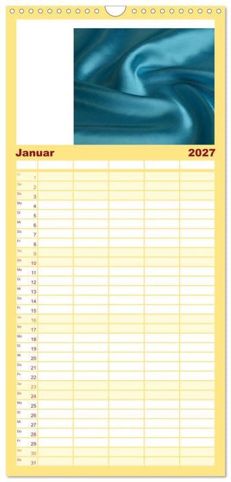 Foto- und Bastelkalender Satin - Stilvoll zum Selbstgestalten (CALVENDO Familienplaner 2027)