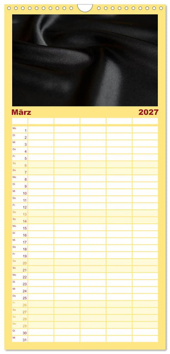 Foto- und Bastelkalender Satin - Stilvoll zum Selbstgestalten (CALVENDO Familienplaner 2027)