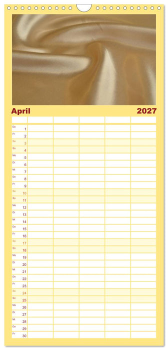Foto- und Bastelkalender Satin - Stilvoll zum Selbstgestalten (CALVENDO Familienplaner 2027)