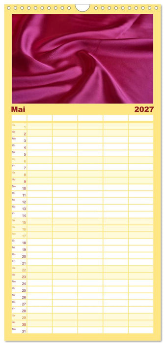 Foto- und Bastelkalender Satin - Stilvoll zum Selbstgestalten (CALVENDO Familienplaner 2027)