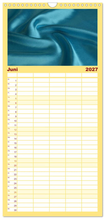 Foto- und Bastelkalender Satin - Stilvoll zum Selbstgestalten (CALVENDO Familienplaner 2027)