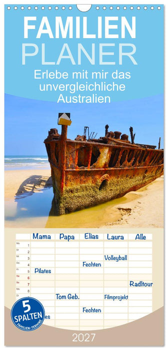 Erlebe mit mir das unvergleichliche Australien (CALVENDO Familienplaner 2027)
