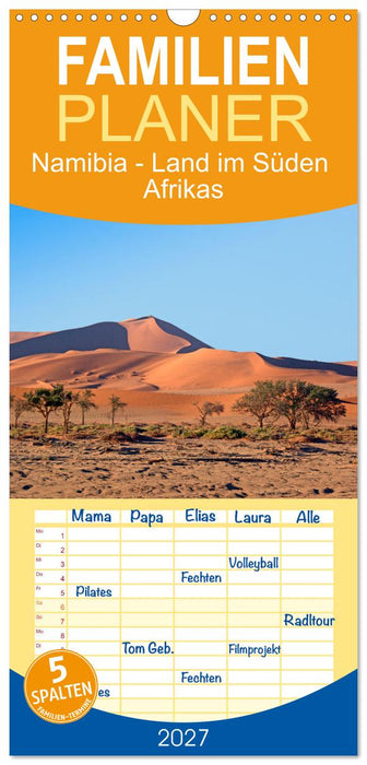 Namibia - Land im Süden Afrikas (CALVENDO Familienplaner 2027)