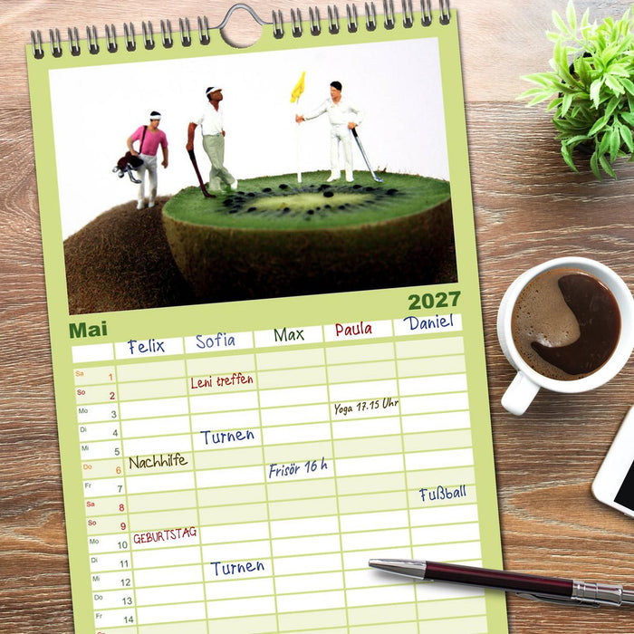 Minis Golf (CALVENDO Familienplaner 2027)