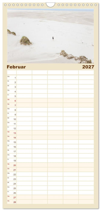 Traumstrände der Nordsee (CALVENDO Familienplaner 2027)