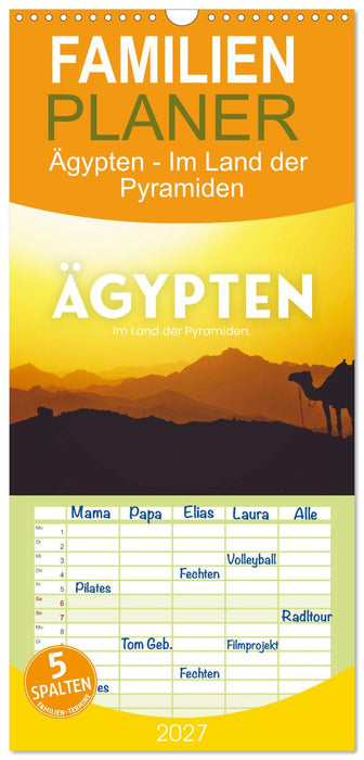 Ägypten - Im Land der Pyramiden (CALVENDO Familienplaner 2027)