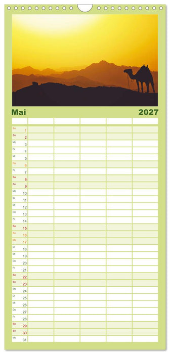 Ägypten - Im Land der Pyramiden (CALVENDO Familienplaner 2027)