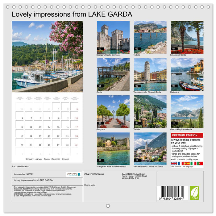 Lovely impressions from LAKE GARDA (CALVENDO Monthly Calendar 2027)