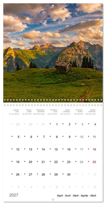 Light in the Bavarian Alps - Fantastic Landscapes (CALVENDO Monthly Calendar 2027)