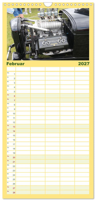 Ford Flathead V8 Motoren (CALVENDO Familienplaner 2027)