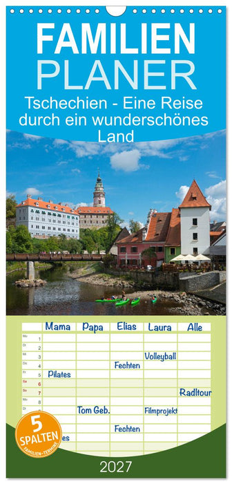 Tschechien - Eine Reise durch ein wunderschönes Land (CALVENDO Familienplaner 2027)