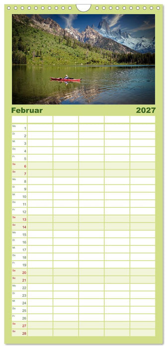 Kajak Abenteuer (CALVENDO Familienplaner 2027)