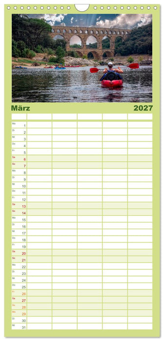 Kajak Abenteuer (CALVENDO Familienplaner 2027)